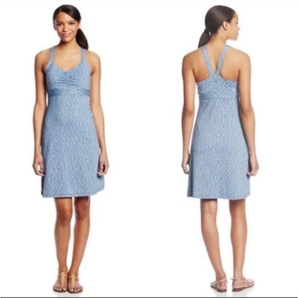 Prana “Amaya” Spacedye Blue Halter Dress (H-1)
